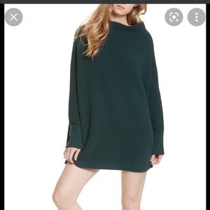 Free People Jade Green Ottoman Sweater - XS - good condition